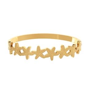 Linked Starfish Bangle Bracelet
